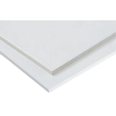 Tufnol® White Plastic Sheet, 590mm x 285mm x 10mm, Epoxy Resin, Glass Fibre