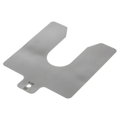 Stainless Steel Pre-Cut Shim, 100mm x 100mm x 0.05mm