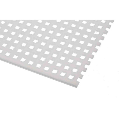 RS PRO White Plastic Sheet, 500mm x 500mm x 2mm