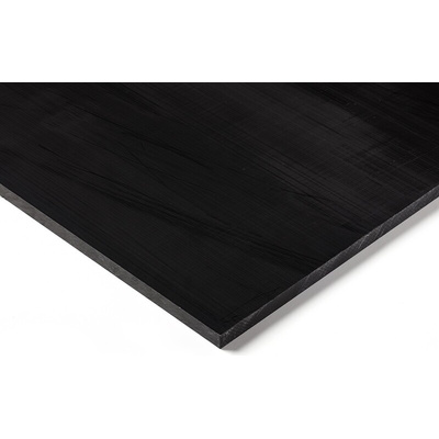 RS PRO Black Plastic Sheet, 500mm x 500mm x 30mm