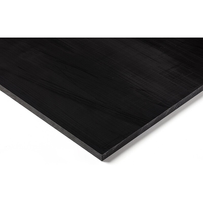 RS PRO Black Plastic Sheet, 500mm x 500mm x 50mm