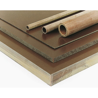 Tufnol Brown Plastic Sheet, 590mm x 285mm x 12mm, Phenolic Resin, Kraft Paper