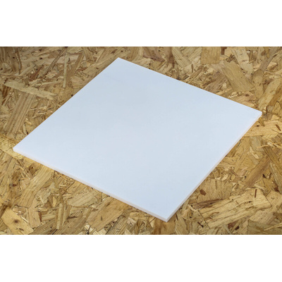 RS PRO White Plastic Sheet, 300mm x 300mm x 6mm