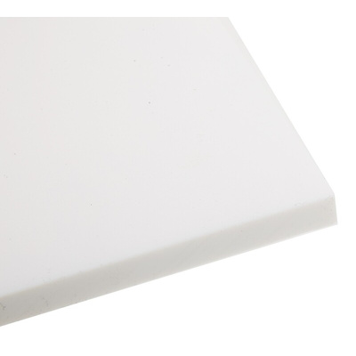 RS PRO White Plastic Sheet, 300mm x 300mm x 10mm