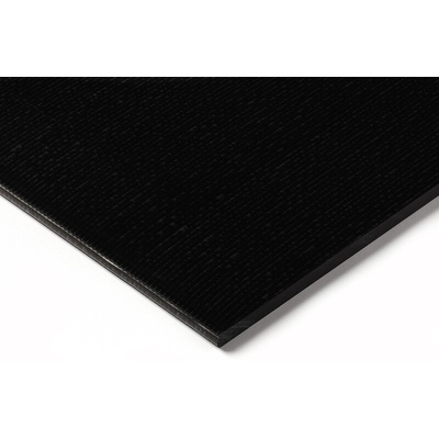 RS PRO Black Plastic Sheet, 500mm x 330mm x 12mm