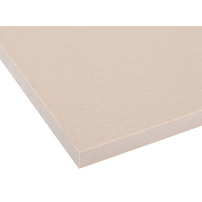 RS PRO Beige Plastic Sheet, 300mm x 245mm x 10mm
