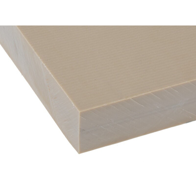 RS PRO Beige Plastic Sheet, 300mm x 245mm x 16mm