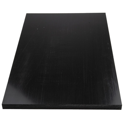 RS PRO Black Plastic Sheet, 500mm x 300mm x 16mm