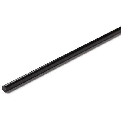 RS PRO Black Acetal Rod, 1m x 60mm Diameter