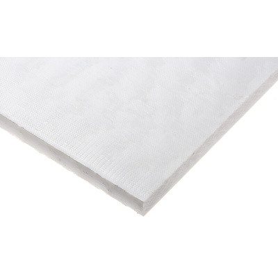 RS PRO White Plastic Sheet, 500mm x 300mm x 10mm