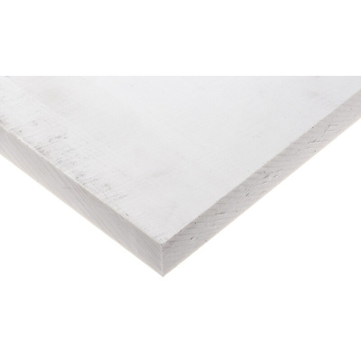 RS PRO White Plastic Sheet, 500mm x 300mm x 20mm