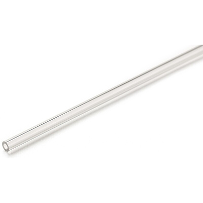 RS PRO Clear Round Acrylic Tube, 1m x 13mm OD x 10mm ID