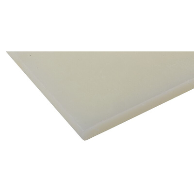 RS PRO Natural Plastic Sheet, 500mm x 305mm x 5mm