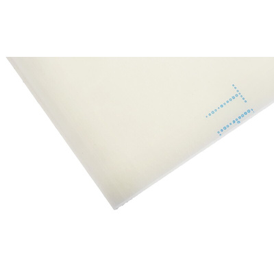 RS PRO Natural Plastic Sheet, 500mm x 305mm x 6.6mm