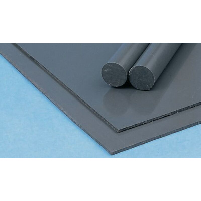 RS PRO Grey Plastic Sheet, 1000mm x 500mm x 1mm