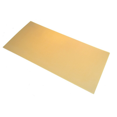 Tufnol® Beige Plastic Sheet, 590mm x 285mm x 0.8mm, Epoxy Resin, Weave Cotton
