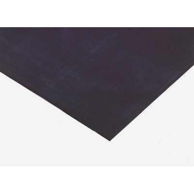 RS PRO Black Rubber Sheet, 1m x 600mm x 10mm