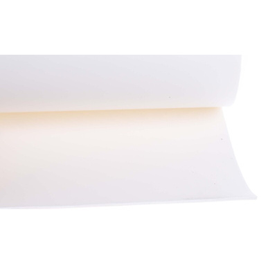 RS PRO White Rubber Sponge Sheet, 1.2m x 600mm x 1.5mm