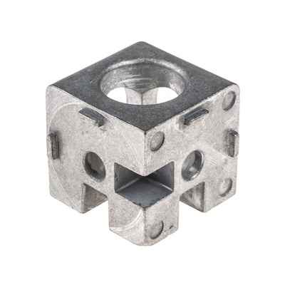 RS PRO Cube Connector Connecting Component, Strut Profile 40 mm, Groove Size 8mm