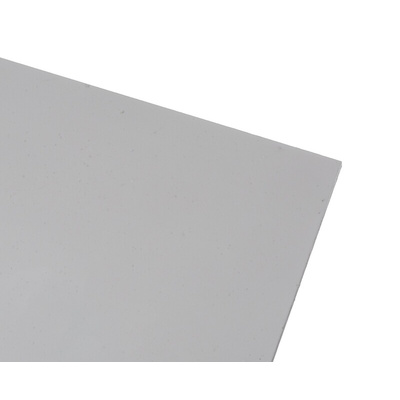 RS PRO Satin/Gloss White Plastic Sheet, 600mm x 600mm x 2.5mm