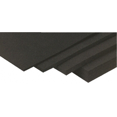 RS PRO Black Rubber Sheet, 1.2m x 600mm x 1.5mm