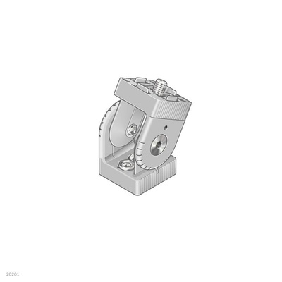 Bosch Rexroth M6 Multi-Angle Connector Connecting Component, Strut Profile 30 mm, Groove Size 8mm