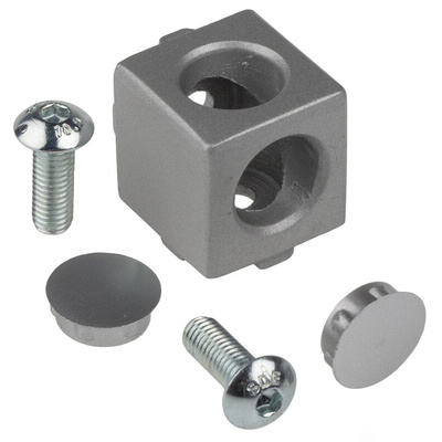 RS PRO Cube Connector Connecting Component, Strut Profile 20 mm, Groove Size 5mm