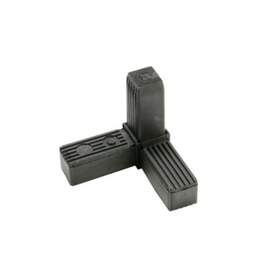 RS PRO 3-Way Connector Square Tube Connector, Strut Profile 25 mm
