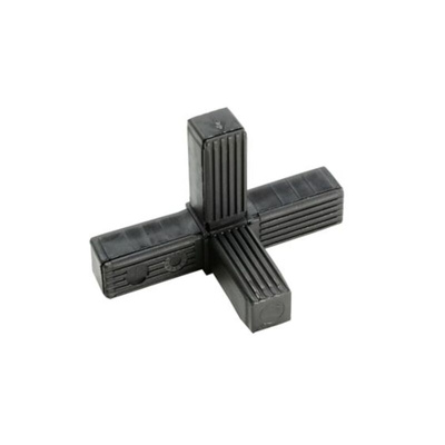 RS PRO 4-Way Connector Square Tube Connector, Strut Profile 25 mm