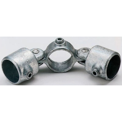 RS PRO Double Swivel Combination Connecting Component, Strut Profile Type 1, Round Tube Size Type 1