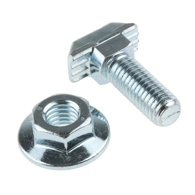 Bosch Rexroth M8 T-Head Bolt Connecting Component, Strut Profile 40 mm, 45 mm, 50 mm, 60 mm, Groove Size 10mm