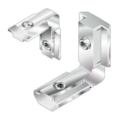 Bosch Rexroth M8 Inner Bracket Connecting Component, Strut Profile 40 mm, 45 mm, 50 mm, 60 mm, Groove Size 10mm