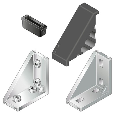 Bosch Rexroth M6 Angle Bracket Connecting Component, Strut Profile 30 mm, Groove Size 8mm