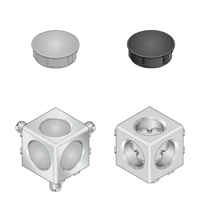 Bosch Rexroth S6 Corner Cube Kit Connecting Component, Strut Profile 20 mm, Groove Size 6mm