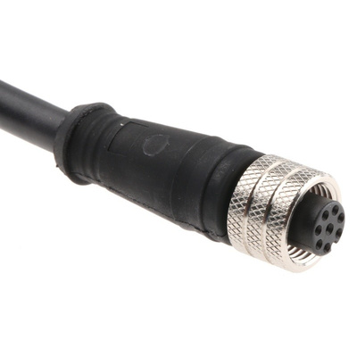 Brad, Micro-Change Series, Straight M12 to Unterminated Cable assembly, 8 Core 2m Cable