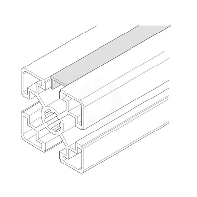 Bosch Rexroth Grey PVC Cover Strip, 10mm Groove Size, 2m Length