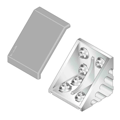 Bosch Rexroth Angular Cover Cap Connecting Component, Strut Profile 80 mm, Groove Size 10mm
