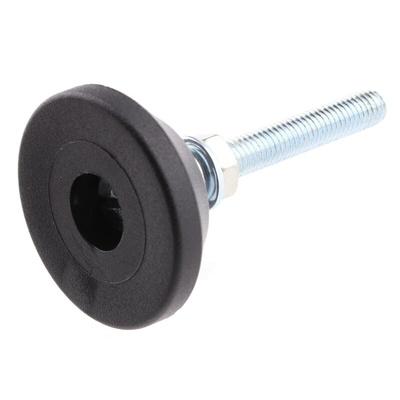 FlexLink M5 Thread Steel Adjustable Foot, 5.5mm Groove