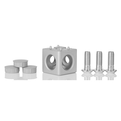 Bosch Rexroth S12 Cube Connector Connecting Component, Strut Profile 40 mm, Groove Size 10mm