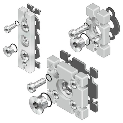 Bosch Rexroth Flanged Plate Connecting Component, Strut Profile 90 x 90 mm, Groove Size 10mm