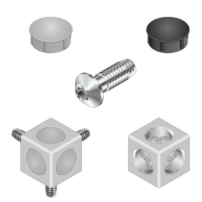 Bosch Rexroth Corner Connector Connecting Component, Strut Profile 40 x 40 mm, Groove Size 10mm