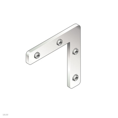 Bosch Rexroth M10mm Angle Bracket Connecting Component, Strut Profile 60 x 60 mm, Groove Size 10mm