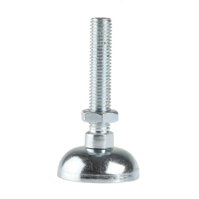 Bosch Rexroth M12 Thread Galvanised Steel Adjustable Foot, 10mm Groove