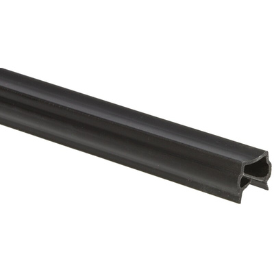 Bosch Rexroth Black PP Panel Strip, 8mm Groove Size, 1m Length