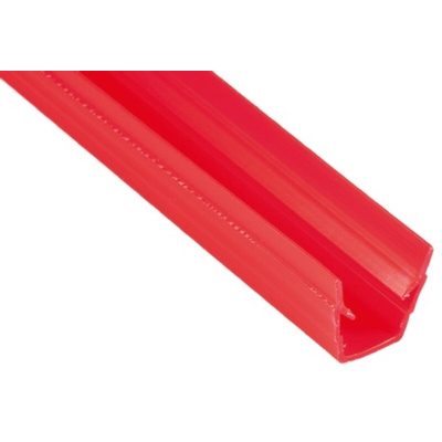 RS PRO Red PP Cover Strip, 8mm Groove Size, 2m Length