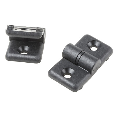 RS PRO Door Hinge, 40, 8mm Slot, 40 mm Strut Profile