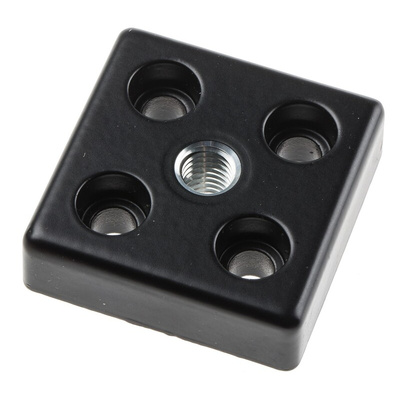 RS PRO M5, M8 Thread Base Plate, 5mm Groove