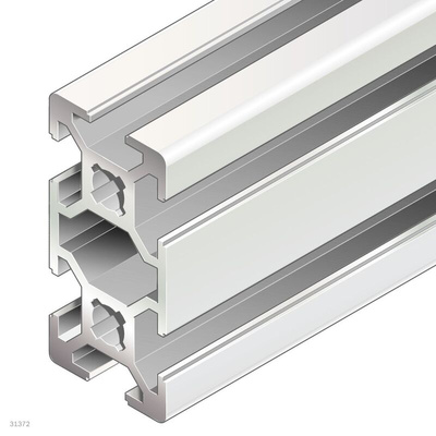 Bosch Rexroth Silver Aluminium Profile Strut, 20 x 40 mm, 6mm Groove, 3000mm Length
