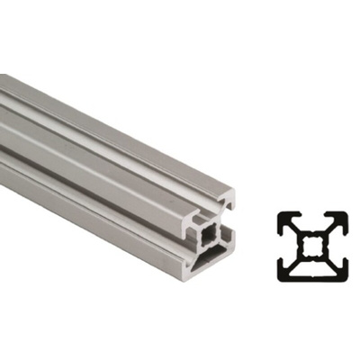 Bosch Rexroth Silver Aluminium Profile Strut, 20 x 20 mm, 6mm Groove, 3000mm Length