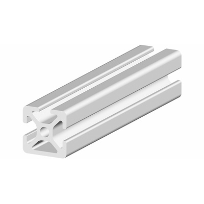 RS PRO Silver Aluminium Profile Strut, 20 x 20 mm, 5mm Groove, 1000mm Length